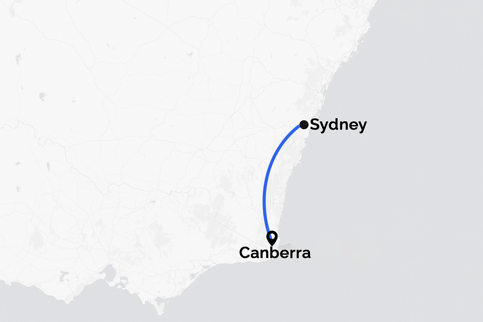 Sydney to Canberra